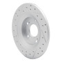 R1 00-09 Honda S2000 Rear Right Drilled & Slotted Geo-Carbon Rotor