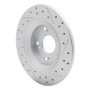 R1 00-09 Honda S2000 Rear Left Drilled & Slotted Geo-Carbon Rotor