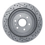 R1 10-16 Cadillac Srx Rear Left Drilled & Slotted Geo-Carbon Rotor