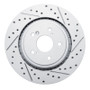 R1 14-20 Acura MDX Front Right Drilled & Slotted Geo-Carbon Rotor