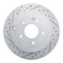 R1 07-09 Hyundai Santa Fe Rear Left Drilled & Slotted Geo-Carbon Rotor