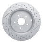R1 07-09 Hyundai Santa Fe Rear Left Drilled & Slotted Geo-Carbon Rotor