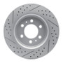R1 07-21 Ford F-150 RWD Front Right Drilled & Slotted Geo-Carbon Rotor