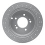 R1 01-16 Hyundai Santa Fe Rear Right Drilled & Slotted Geo-Carbon Rotor