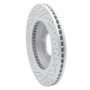R1 02-06 Ford Expedition Front Right Drilled & Slotted Geo-Carbon Rotor