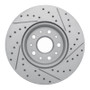 R1 14-20 Cadillac Cts Front Left Drilled & Slotted Geo-Carbon Rotor