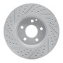 R1 03-09 Mercedes-Benz E350 Front Right Drilled & Slotted Geo-Carbon Rotor