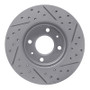 R1 12-25 Dodge Attitude (Mexico) Front Right Drilled & Slotted Geo-Carbon Rotor