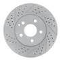 R1 03-09 Mercedes-Benz E320 Front Left Drilled & Slotted Geo-Carbon Rotor