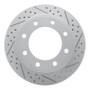 R1 99-05 Ford F-350 Super Duty 2WD Rear Right Drilled & Slotted Geo-Carbon Rotor