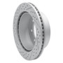 R1 99-05 Ford F-350 Super Duty 2WD Rear Right Drilled & Slotted Geo-Carbon Rotor