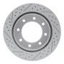 R1 99-05 Ford F-350 Super Duty 2WD Rear Right Drilled & Slotted Geo-Carbon Rotor