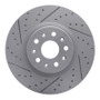 R1 14-25 Cadillac Ct5 Front Left Drilled & Slotted Geo-Carbon Rotor