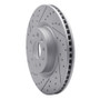 R1 14-25 Cadillac Ct5 Front Left Drilled & Slotted Geo-Carbon Rotor
