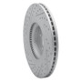 R1 12-17 Genesis G80 Front Right Drilled & Slotted Geo-Carbon Rotor