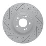 R1 12-17 Genesis G80 Front Left Drilled & Slotted Geo-Carbon Rotor