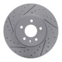 R1 13-25 Cadillac Ct4 Front Left Drilled & Slotted Geo-Carbon Rotor