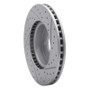R1 13-25 Cadillac Ct4 Front Left Drilled & Slotted Geo-Carbon Rotor