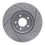 R1 13-25 Cadillac Ct4 Front Left Drilled & Slotted Geo-Carbon Rotor