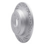R1 09-20 Genesis G80 Rear Right Drilled & Slotted Geo-Carbon Rotor