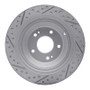 R1 09-20 Genesis G80 Rear Right Drilled & Slotted Geo-Carbon Rotor