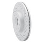 R1 06-13 Ford Fusion Front Right Drilled & Slotted Geo-Carbon Rotor