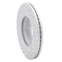 R1 06-13 Ford Fusion Front Right Drilled & Slotted Geo-Carbon Rotor