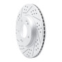 R1 11-26 Hyundai Venue Front Left Drilled & Slotted Geo-Carbon Rotor