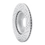 R1 11-26 Hyundai Venue Front Left Drilled & Slotted Geo-Carbon Rotor