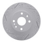 R1 90-03 Ford Escort Rear Right Drilled & Slotted Geo-Carbon Rotor