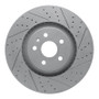 R1 09-15 Cadillac Cts Front Right Drilled & Slotted Geo-Carbon Rotor