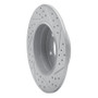 R1 94-11 Mercedes-Benz E420 Rear Left Drilled & Slotted Geo-Carbon Rotor