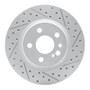 R1 92-99 Mercedes-Benz 500Sec Rear Right Drilled & Slotted Geo-Carbon Rotor