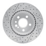 R1 92-99 Mercedes-Benz 500Sec Rear Right Drilled & Slotted Geo-Carbon Rotor