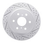 R1 07-20 Cadillac Escalade ESV Rear Right Drilled & Slotted Geo-Carbon Rotor