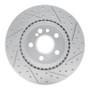 R1 92-99 Mercedes-Benz Cl600 Rear Left Drilled & Slotted Geo-Carbon Rotor