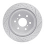 R1 07-20 Cadillac Escalade EXT Rear Left Drilled & Slotted Geo-Carbon Rotor