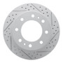 R1 01-25 Chevrolet Silverado 3500 Front Right Drilled & Slotted Geo-Carbon Rotor