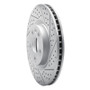 R1 08-17 Cadillac Cts Front Right Drilled & Slotted Geo-Carbon Rotor