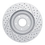 R1 10-16 Hyundai Genesis Coupe Front Left Drilled & Slotted Geo-Carbon Rotor