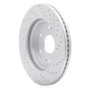 R1 05-20 Cadillac Escalade EXT Front Left Drilled & Slotted Geo-Carbon Rotor
