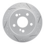 R1 83-95 Mercedes-Benz 300E Rear Right Drilled & Slotted Geo-Carbon Rotor