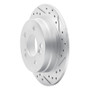 R1 83-95 Mercedes-Benz 300E Rear Right Drilled & Slotted Geo-Carbon Rotor