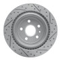 R1 08-14 Cadillac Cts Rear Left Drilled & Slotted Geo-Carbon Rotor