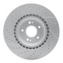 R1 10-16 Hyundai Genesis Coupe Front Right Drilled & Slotted Geo-Carbon Rotor