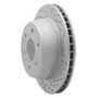 R1 00-14 Cadillac Escalade EXT Rear Right Drilled & Slotted Geo-Carbon Rotor