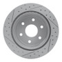 R1 00-14 Cadillac Escalade EXT Rear Right Drilled & Slotted Geo-Carbon Rotor
