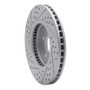 R1 08-14 Cadillac Cts Front Right Drilled & Slotted Geo-Carbon Rotor