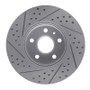 R1 08-14 Cadillac Cts Front Right Drilled & Slotted Geo-Carbon Rotor