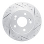 R1 87-15 Chrysler Crossfire Rear Right Drilled & Slotted Geo-Carbon Rotor